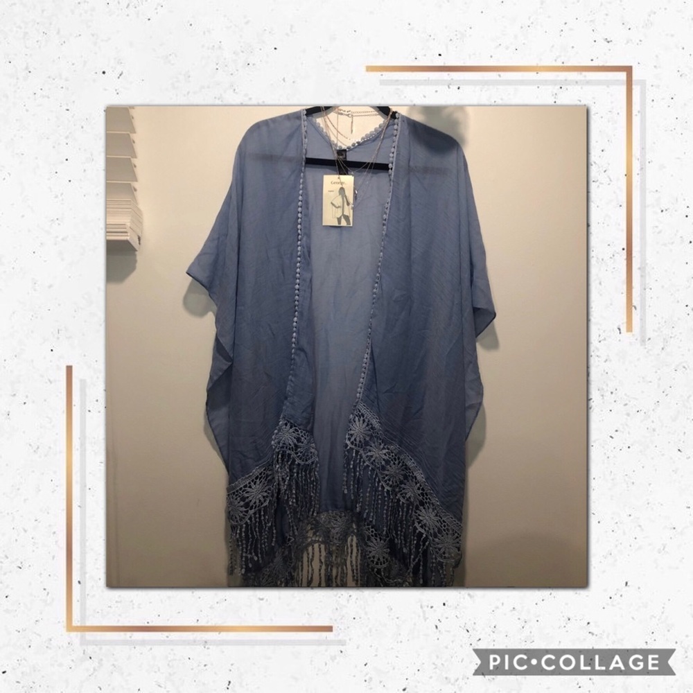 ✨2/$20✨ LIGHT BLUE LIGHTWEIGHT KIMONO✨